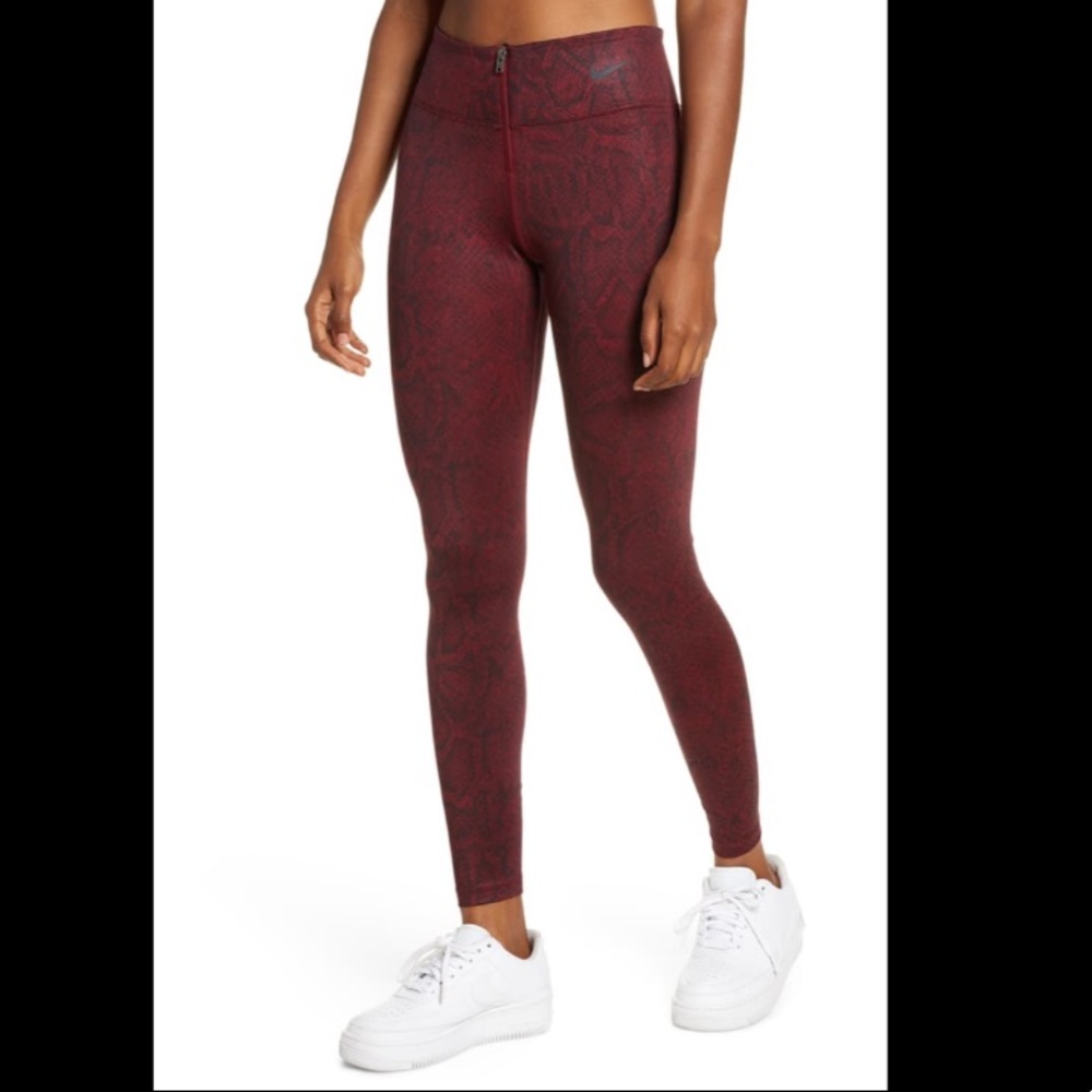 Nike Python Print Zipper Legging